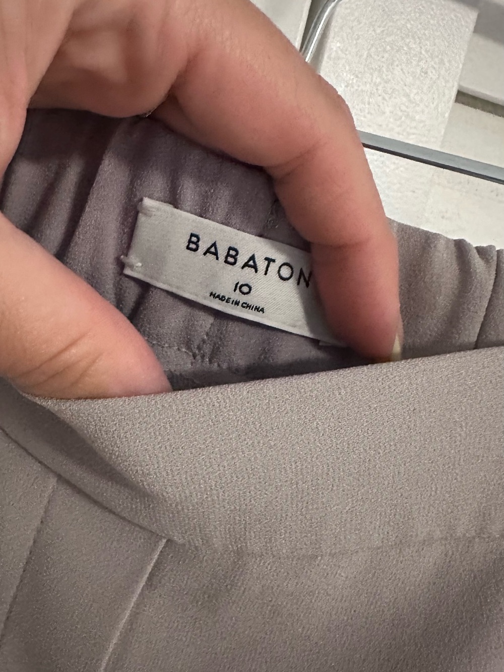 Babaton Cropped Ankle Pants in Dusty Gray - Picture 2 of 6